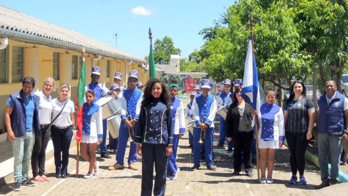 Banda Marcial da AABB de Santa Cruz do Sul realiza apresentação