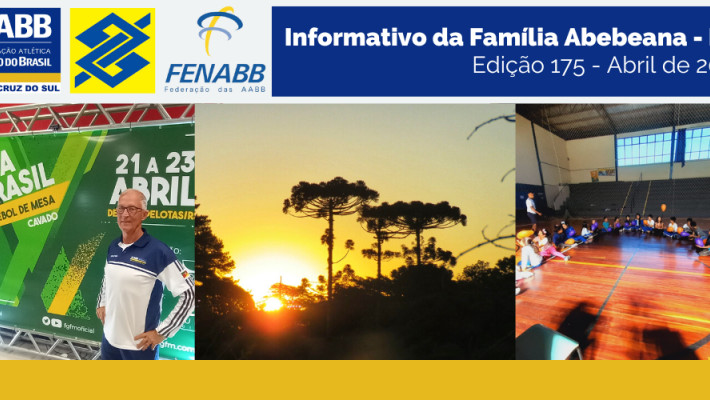O Informativo da Família Abebeana de Abril está no ar
