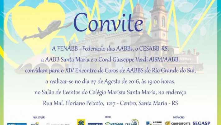 AABB Santa Cruz do Sul participará do XIV Encontro de Coros de AABBs do Rio Grande do Sul