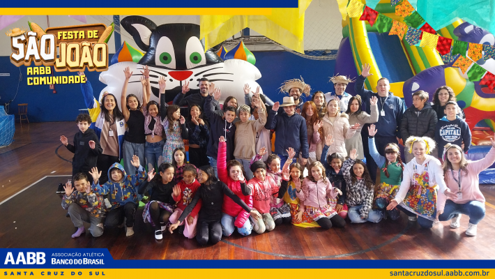 Festa Julina do Programa AABB Comunidade reúne cerca de 300 estudantes