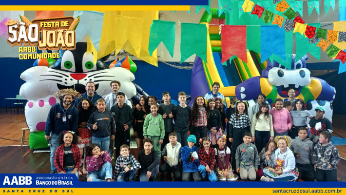 Festa Julina do Programa AABB Comunidade reúne cerca de 300 estudantes