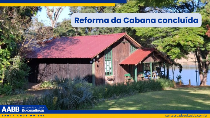 Cabana da AABB está de cara nova!