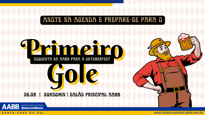 Música, chopp gelado e alegria: o Primeiro Gole já tem data marcada!