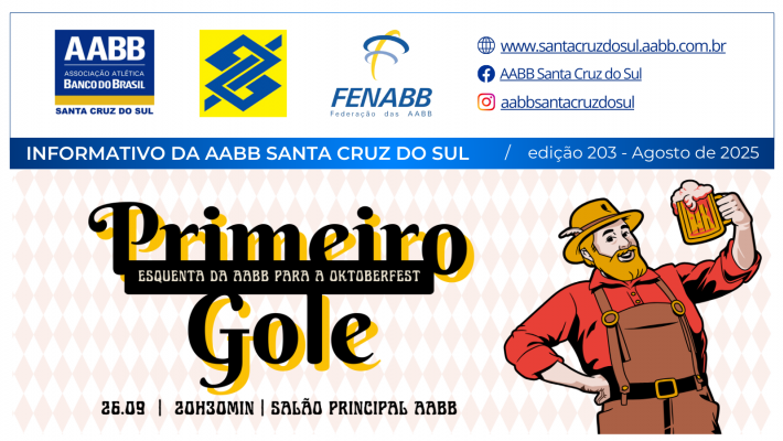 O Informativo de Agosto da AABB Santa Cruz do Sul já está no ar!