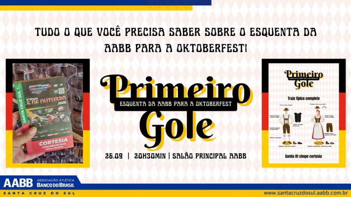 É amanhã: Primeiro Gole – Esquenta da AABB para a Oktoberfest