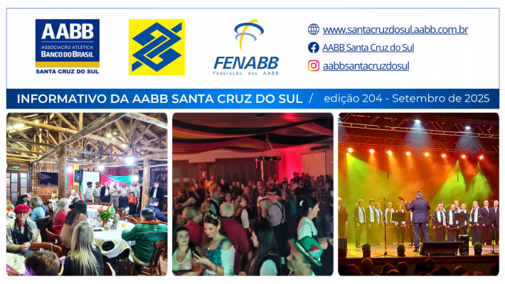 O Informativo de Setembro da AABB Santa Cruz do Sul já está no ar!