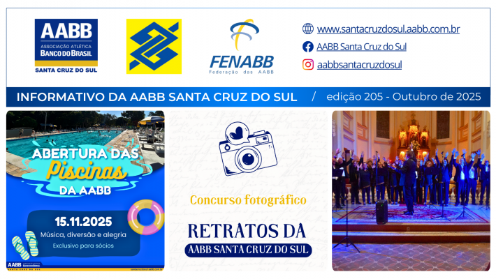 Informativo da AABB – Outubro cheio de conquistas e novidades!
