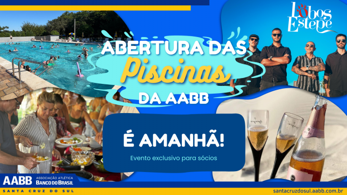 Amanhã é dia! Abertura das Piscinas da AABB 2025/2026 