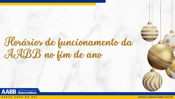 Horários especiais da AABB no fim de ano