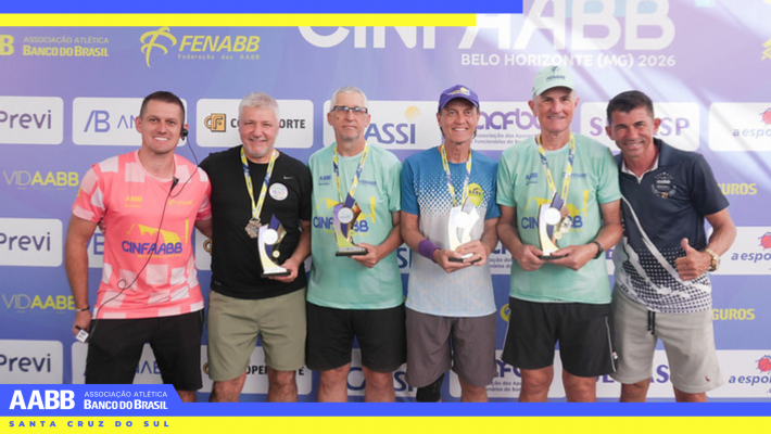 AABB Santa Cruz do Sul conquista 11 medalhas no 30º CINFAABB