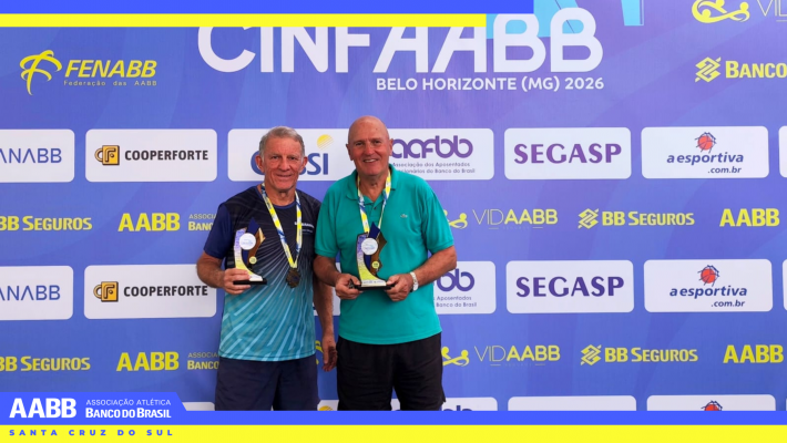 AABB Santa Cruz do Sul conquista 11 medalhas no 30º CINFAABB