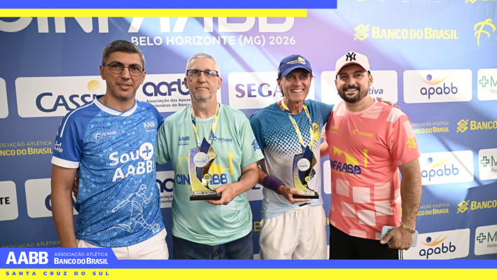 AABB Santa Cruz do Sul conquista 11 medalhas no 30º CINFAABB