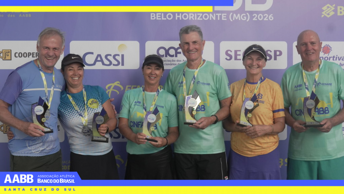 AABB Santa Cruz do Sul conquista 11 medalhas no 30º CINFAABB