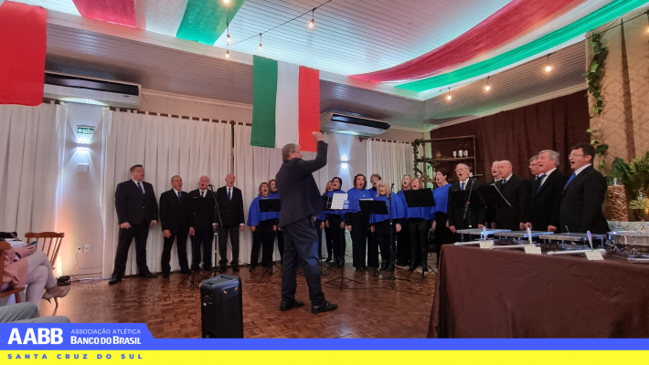 Noite Italiana reúne associados e amigos em noite de música, gastronomia e confraternização na AABB