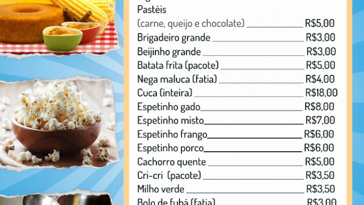 ARRAIAL DA AABB: Faltam 5 dias, confira o cardápio!