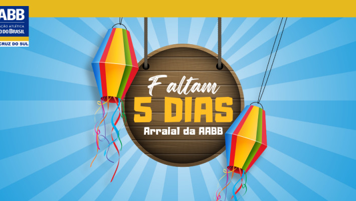 ARRAIAL DA AABB: Faltam 5 dias, confira o cardápio!
