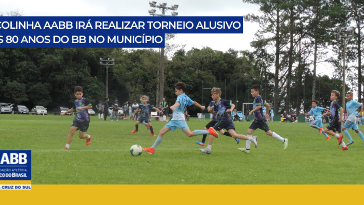 Escolinha AABB irá realizar torneio alusivo aos 80 anos do Banco do Brasil em Santa Cruz do Sul