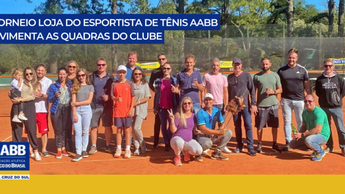 1° Torneio Loja do Esportista de Tênis AABB movimenta as quadras do clube