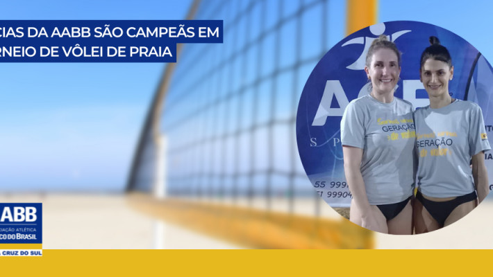 Sócias da AABB são campeãs em torneio de vôlei de praia