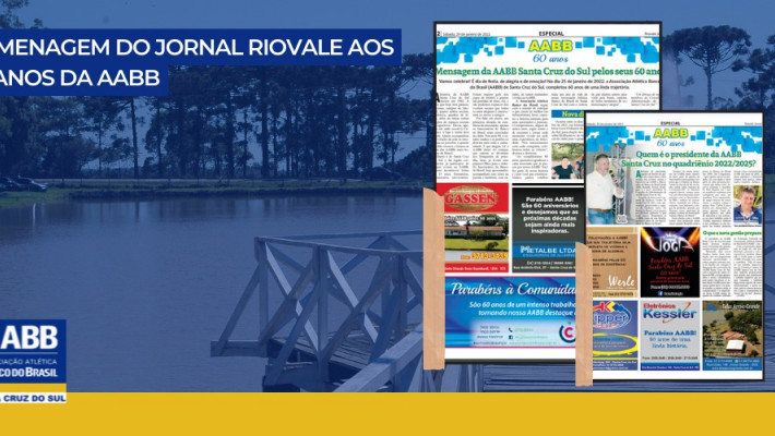 Riovale Jornal homenageou a AABB com caderno especial