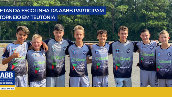 Atletas da Escolinha de Futebol da AABB disputaram a Copa Teutônia de Futebol de Base