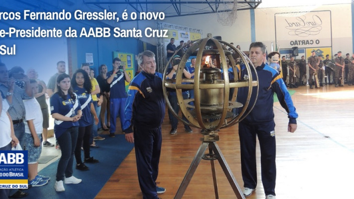 Marcos Fernando Gressler, o Marquinhos, é o novo Vice-Presidente da AABB Santa Cruz do Sul