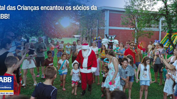 Natal das Crianças encantou os sócios da AABB