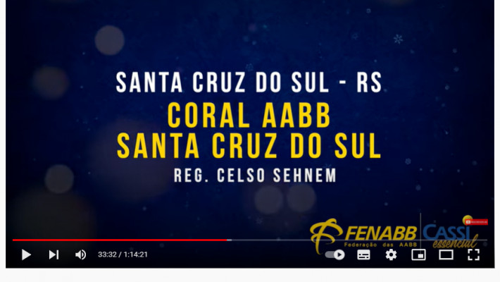 Confira como foi o fim de ano do Coral da AABB Santa Cruz do Sul