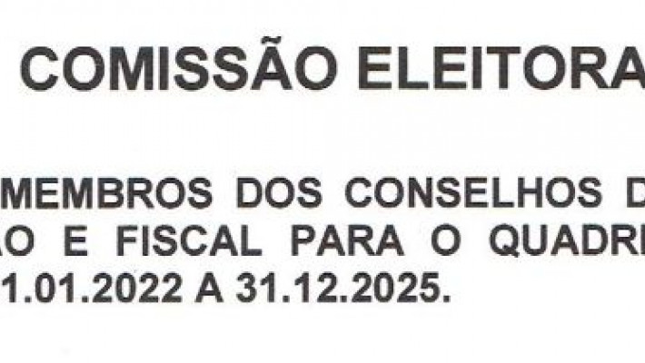 ELEIÇÃO NOVA DIRETORIA 2022/2025 – AABB Santa Cruz do Sul