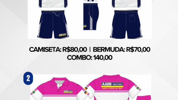 Pedidos de camisetas e bermudas – AABB 2024