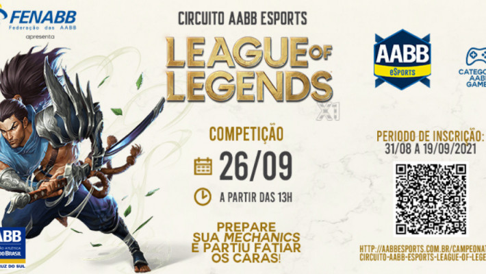 Inscrições abertas para o Circuito AABB de eSports (League of Legends)