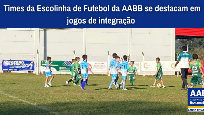 Times da Escolinha de Futebol da AABB se destacam em jogos de integração
