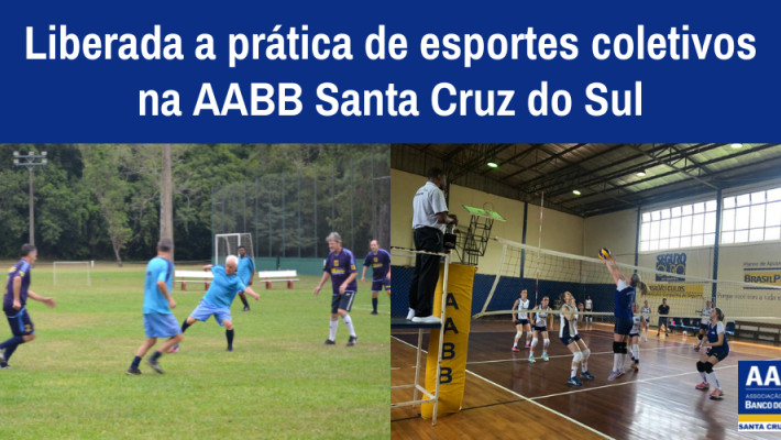 Liberada a prática de esportes coletivos na AABB