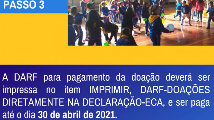Doe parte do seu IR e ajude crianças e adolescentes de Santa Cruz do Sul