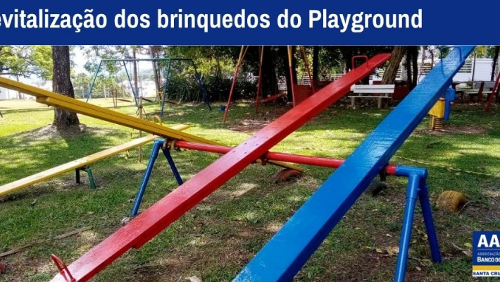 Revitalização dos brinquedos do Playground