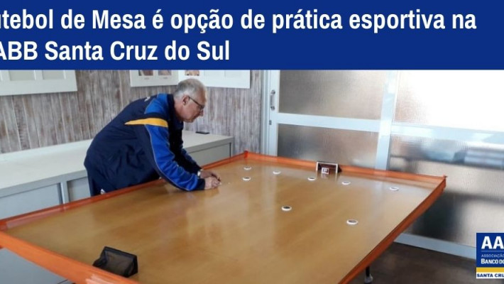 Futebol de Mesa é opção de prática esportiva na AABB Santa Cruz do Sul