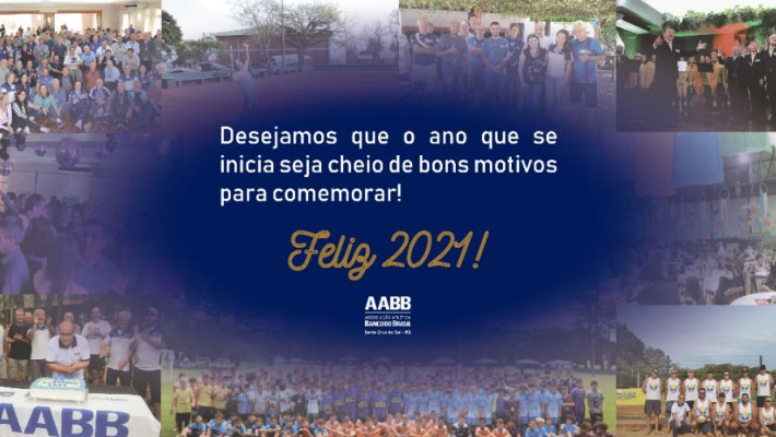 A AABB Santa Cruz do Sul deseja a todos um Feliz Ano Novo!