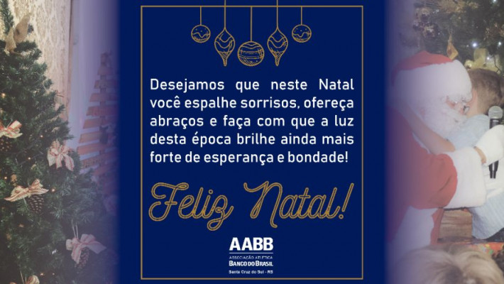 A AABB Santa Cruz do Sul deseja a todos um Feliz Natal!