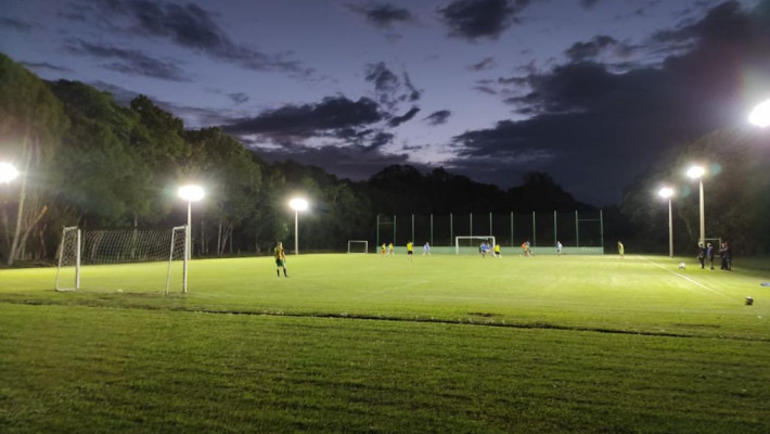 Nova iluminação do Campo 3 de futebol