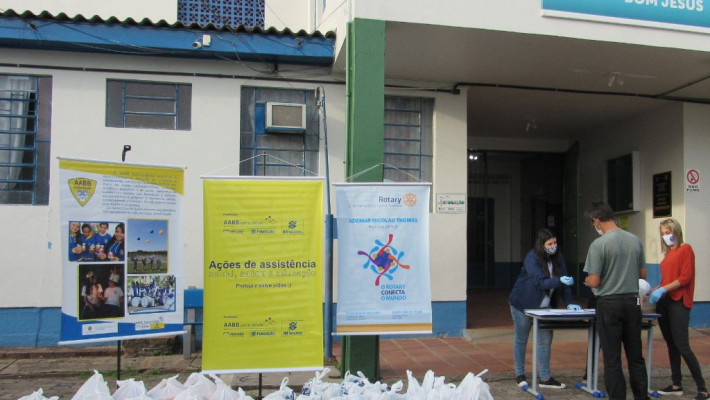 Ação Coronavírus COVID-19 entrega cestas básicas para educandos do Programa AABB Comunidade/SEE de S