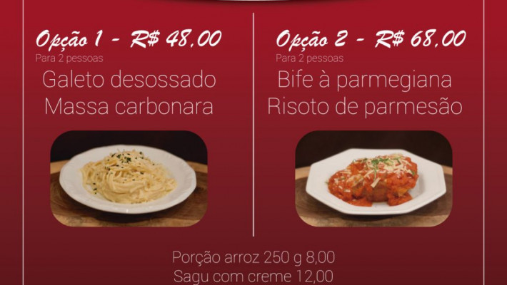 Vem aí o almoço Drive Thru de Dia dos Pais com cardápio italiano!