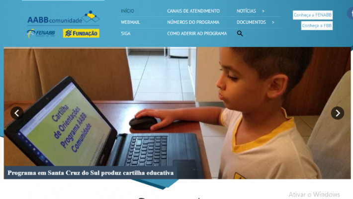 Cartilha do Programa AABB Comunidade/SEE de Santa Cruz do Sul é notícia nacional