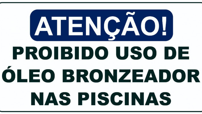 Por que é proibido o uso de óleos bronzeadores nas piscinas?