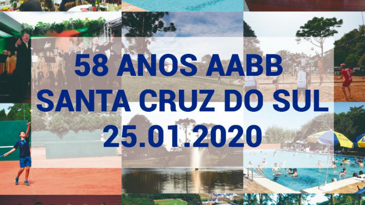 58 anos – AABB Santa Cruz do Sul