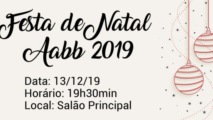 Vem aí a Festa de Natal da AABB!