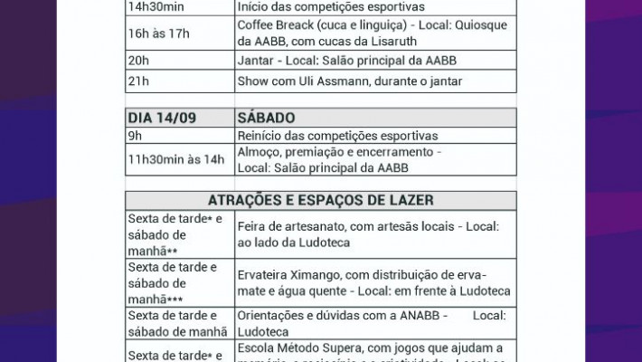 AABB Santa Cruz do Sul recebe a IV JESAP/RS