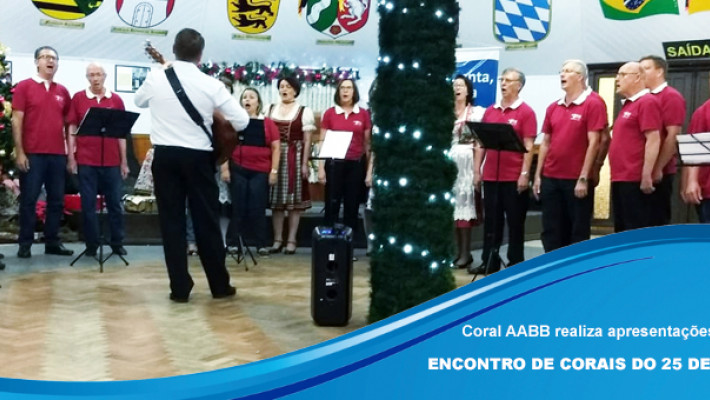 Coral AABB realiza apresentação no Encontro de corais do 25 de Julho