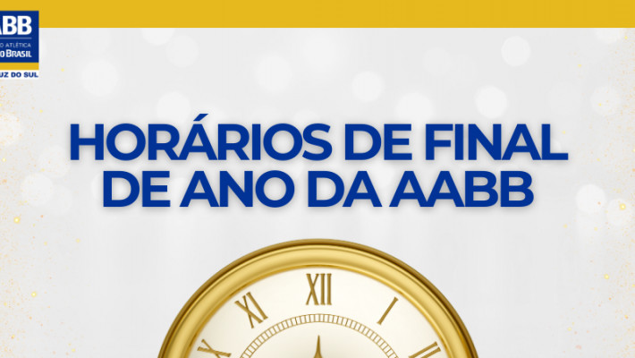 Confira os horários de fim de ano da AABB