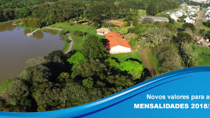 Novos valores para as mensalidades 2018/2019