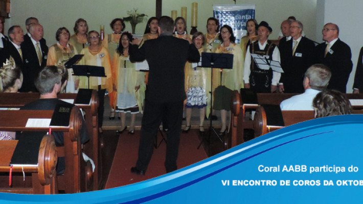 Coral AABB participa do VI Encontro de Coros da Oktoberfest